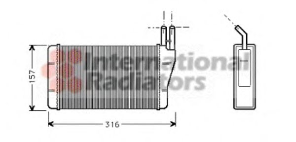 VAN WEZEL 37006008 Теплообменник, отопление салона для OPEL COMMODORE B (Опель Cоммодорэ б) VAN WEZEL 37006008 Теплообменник, отопление салона для OPEL COMMODORE B (Опель Cоммодорэ б)