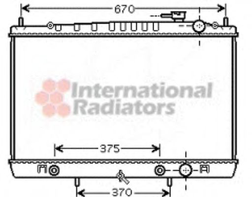 VAN WEZEL 13002242 Радиатор, охлаждение двигателя для NISSAN (Ниссан)