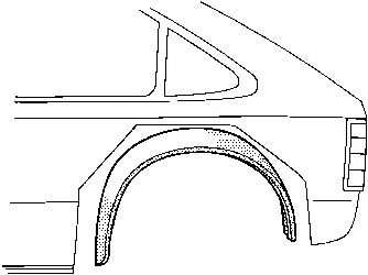VAN WEZEL 3723445 Колесная ниша для OPEL (Опель) VAN WEZEL 3723445 Колесная ниша для OPEL (Опель)