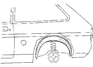 VAN WEZEL 3770445 Колесная ниша для OPEL CORSA A (Опель Cорса а) VAN WEZEL 3770445 Колесная ниша для OPEL CORSA A (Опель Cорса а)