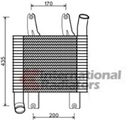 VAN WEZEL 82004230 Интеркулер 