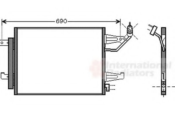 VAN WEZEL 32005177 Конденсатор, кондиционер для MITSUBISHI COLT VI (Митсубиши/митсубиси Кольт 6) VAN WEZEL 32005177 Конденсатор, кондиционер для MITSUBISHI COLT VI (Митсубиши/митсубиси Кольт 6)