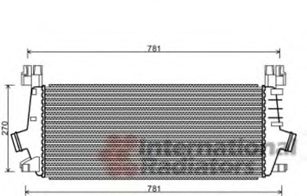 VAN WEZEL 37004549 Интеркулер 