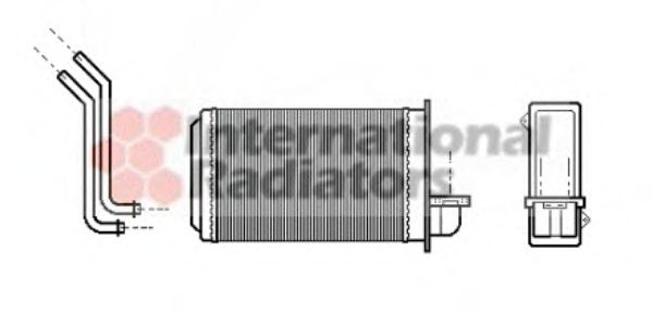 VAN WEZEL 40006088 Теплообменник, отопление салона для PEUGEOT 205 II (Пежо 205 2) VAN WEZEL 40006088 Теплообменник, отопление салона для PEUGEOT 205 II (Пежо 205 2)