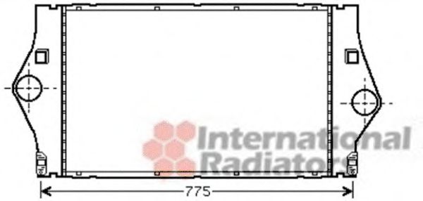 VAN WEZEL 43004447 Интеркулер 