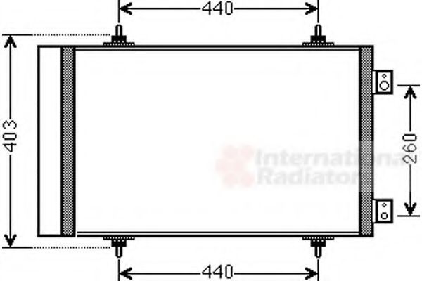 VAN WEZEL 09005263 Конденсатор, кондиционер для PEUGEOT (Пежо) VAN WEZEL 09005263 Конденсатор, кондиционер для PEUGEOT (Пежо)