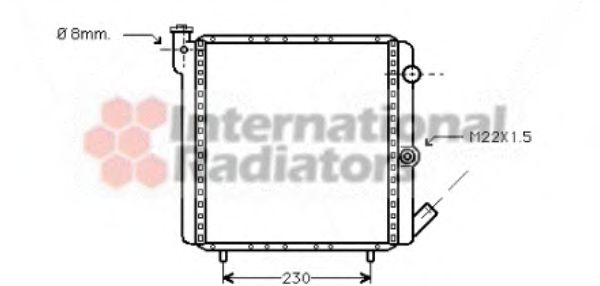VAN WEZEL 43002016 Радиатор, охлаждение двигателя для RENAULT 9 (Рено 9) VAN WEZEL 43002016 Радиатор, охлаждение двигателя для RENAULT 9 (Рено 9)