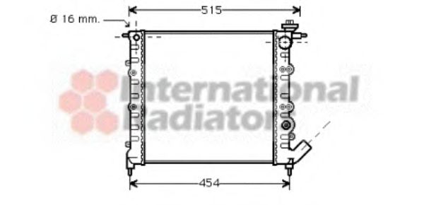 VAN WEZEL 43002041 Радиатор, охлаждение двигателя для RENAULT CLIO I (Рено Cлио и) VAN WEZEL 43002041 Радиатор, охлаждение двигателя для RENAULT CLIO I (Рено Cлио и)