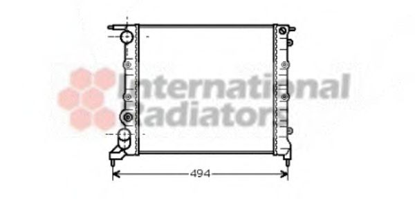 VAN WEZEL 43002042 Радиатор, охлаждение двигателя для RENAULT CLIO I (Рено Cлио и) VAN WEZEL 43002042 Радиатор, охлаждение двигателя для RENAULT CLIO I (Рено Cлио и)