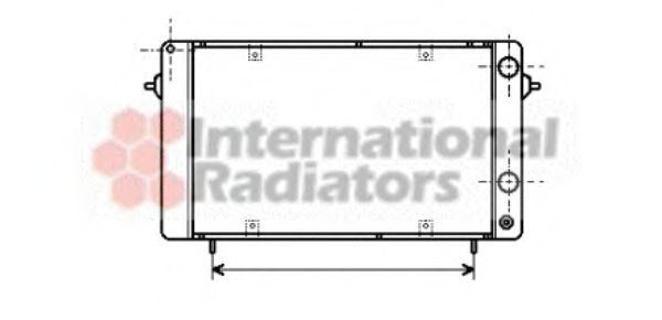 VAN WEZEL 43002050 Радиатор, охлаждение двигателя 
