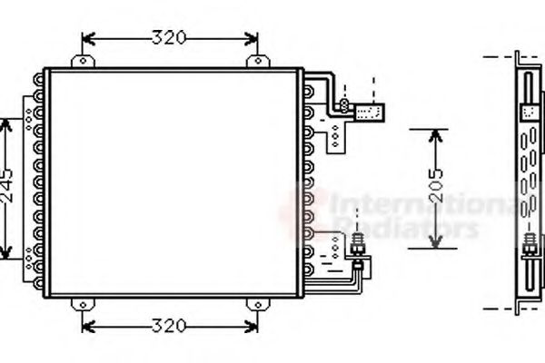 VAN WEZEL 43005210 Конденсатор, кондиционер для RENAULT CLIO I (Рено Cлио и) VAN WEZEL 43005210 Конденсатор, кондиционер для RENAULT CLIO I (Рено Cлио и)