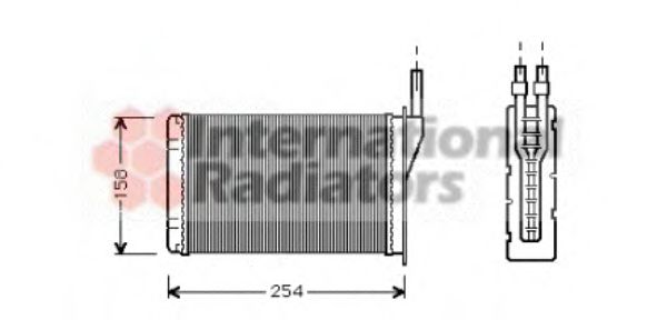 VAN WEZEL 43006087 Теплообменник, отопление салона для RENAULT ENCORE (Рено Энcорэ) VAN WEZEL 43006087 Теплообменник, отопление салона для RENAULT ENCORE (Рено Энcорэ)
