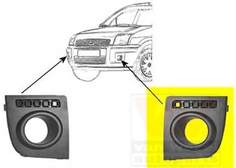 VAN WEZEL 1811593 Решетка вентилятора, буфер для FORD FUSION (Форд Фьюжн) VAN WEZEL 1811593 Решетка вентилятора, буфер для FORD FUSION (Форд Фьюжн)