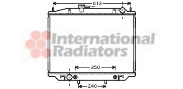 VAN WEZEL 13002262 Радиатор, охлаждение двигателя 