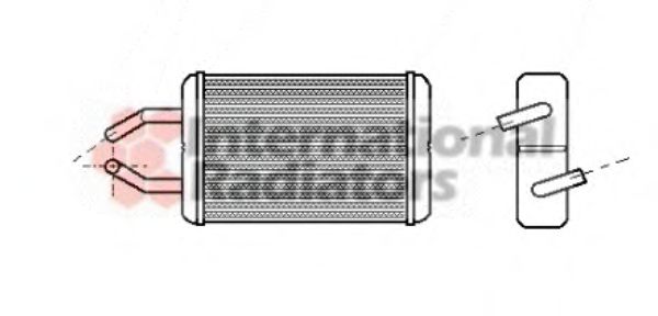 VAN WEZEL 53006132 Теплообменник, отопление салона для TOYOTA COROLLA (Тойота/тоета Cоролла)