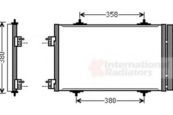 VAN WEZEL 09005272 Конденсатор, кондиционер для PEUGEOT (Пежо) VAN WEZEL 09005272 Конденсатор, кондиционер для PEUGEOT (Пежо)