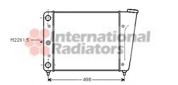VAN WEZEL 58002009 Радиатор, охлаждение двигателя для VOLKSWAGEN JETTA (Фольксваген Жэтта) VAN WEZEL 58002009 Радиатор, охлаждение двигателя для VOLKSWAGEN JETTA (Фольксваген Жэтта)