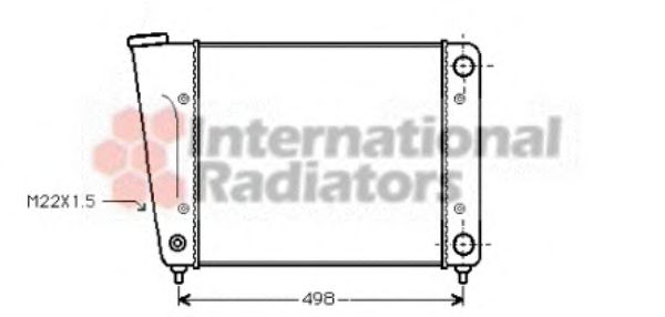 VAN WEZEL 58002010 Радиатор, охлаждение двигателя для VOLKSWAGEN CORSAR (Фольксваген Cорсар) VAN WEZEL 58002010 Радиатор, охлаждение двигателя для VOLKSWAGEN CORSAR (Фольксваген Cорсар)