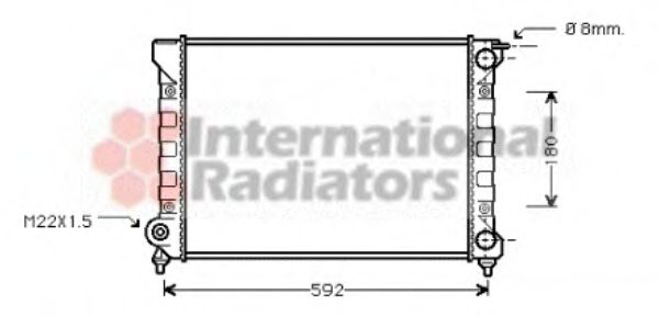 VAN WEZEL 58002045 Радиатор, охлаждение двигателя для SEAT TOLEDO (Сеат Толэдо) VAN WEZEL 58002045 Радиатор, охлаждение двигателя для SEAT TOLEDO (Сеат Толэдо)