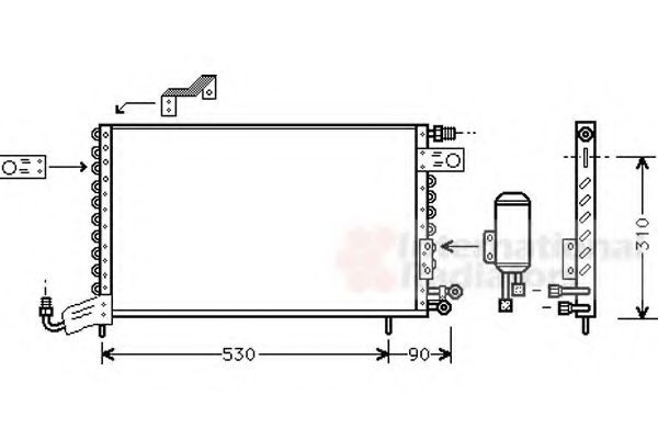 VAN WEZEL 58005142 Конденсатор, кондиционер для VOLKSWAGEN JETTA II (Фольксваген Жэтта 2) VAN WEZEL 58005142 Конденсатор, кондиционер для VOLKSWAGEN JETTA II (Фольксваген Жэтта 2)