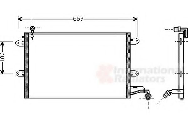 VAN WEZEL 58005143 Конденсатор, кондиционер для RENAULT SUPER 5 (Рено Супэр 5) VAN WEZEL 58005143 Конденсатор, кондиционер для RENAULT SUPER 5 (Рено Супэр 5)