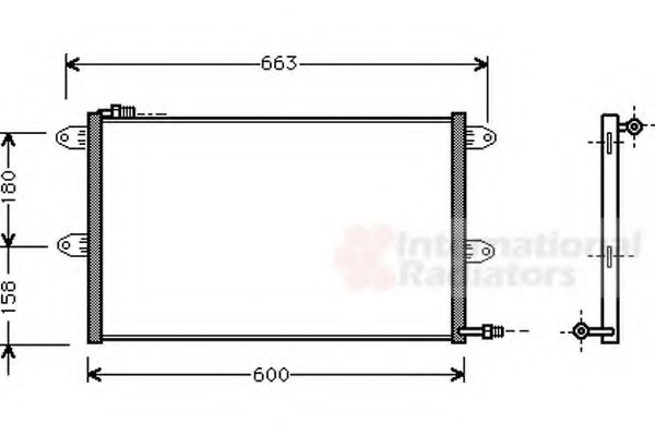 VAN WEZEL 58005144 Конденсатор, кондиционер для VOLKSWAGEN POLO (Фольксваген Поло) VAN WEZEL 58005144 Конденсатор, кондиционер для VOLKSWAGEN POLO (Фольксваген Поло)