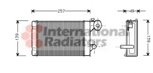 VAN WEZEL 58006062 Теплообменник, отопление салона для VOLKSWAGEN T3 CARAVELLE (Фольксваген Т3 cараvэллэ) VAN WEZEL 58006062 Теплообменник, отопление салона для VOLKSWAGEN T3 CARAVELLE (Фольксваген Т3 cараvэллэ)