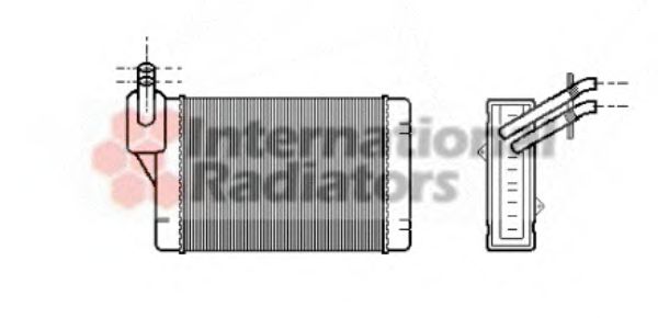 VAN WEZEL 58006069 Теплообменник, отопление салона для VOLKSWAGEN SCIROCCO (Фольксваген Сcироccо) VAN WEZEL 58006069 Теплообменник, отопление салона для VOLKSWAGEN SCIROCCO (Фольксваген Сcироccо)