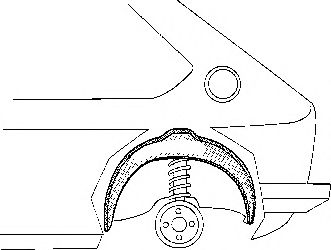 VAN WEZEL 5810345 Колесная ниша для VOLKSWAGEN GOLF (Фольксваген Голф) VAN WEZEL 5810345 Колесная ниша для VOLKSWAGEN GOLF (Фольксваген Голф)
