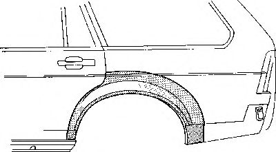 VAN WEZEL 5830147 Боковина для VOLKSWAGEN CORSAR (Фольксваген Cорсар) VAN WEZEL 5830147 Боковина для VOLKSWAGEN CORSAR (Фольксваген Cорсар)