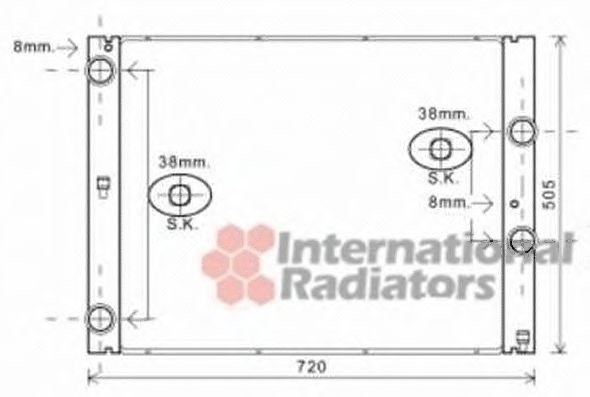 VAN WEZEL 06002404 Радиатор, охлаждение двигателя 