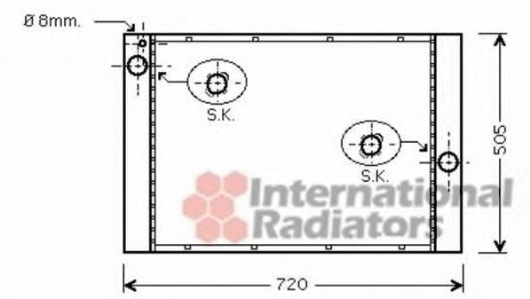 VAN WEZEL 06002405 Радиатор, охлаждение двигателя 