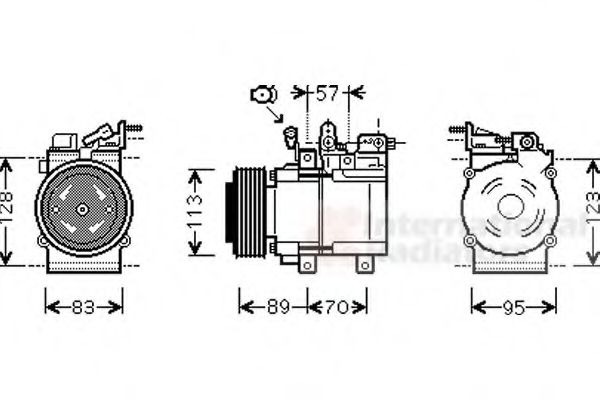 VAN WEZEL 8300K137 Компрессор, кондиционер для KIA (Киа) VAN WEZEL 8300K137 Компрессор, кондиционер для KIA (Киа)