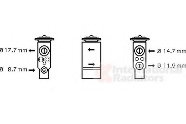 VAN WEZEL 40001349 Расширительный клапан, кондиционер для PEUGEOT 307 (Пежо 307) VAN WEZEL 40001349 Расширительный клапан, кондиционер для PEUGEOT 307 (Пежо 307)