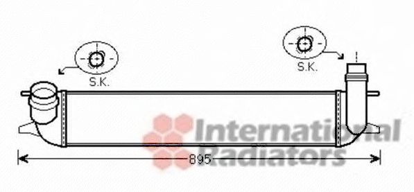 VAN WEZEL 43004462 Интеркулер 
