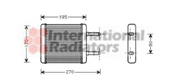 VAN WEZEL 82006061 Теплообменник, отопление салона для HYUNDAI EXCEL (Хендай Эxcэл) VAN WEZEL 82006061 Теплообменник, отопление салона для HYUNDAI EXCEL (Хендай Эxcэл)