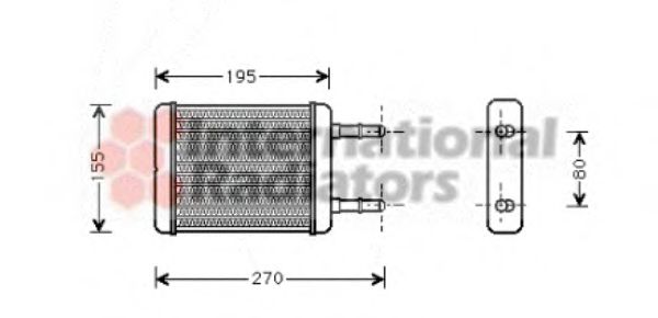VAN WEZEL 82006064 Теплообменник, отопление салона для HYUNDAI EXCEL (Хендай Эxcэл) VAN WEZEL 82006064 Теплообменник, отопление салона для HYUNDAI EXCEL (Хендай Эxcэл)