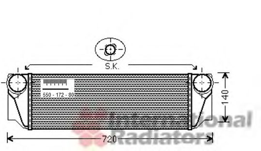 VAN WEZEL 06004413 Интеркулер для BMW 7 (Бмв 7) VAN WEZEL 06004413 Интеркулер для BMW 7 (Бмв 7)