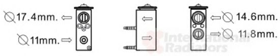 VAN WEZEL 40001355 Расширительный клапан, кондиционер для PEUGEOT 207 (Пежо 207) VAN WEZEL 40001355 Расширительный клапан, кондиционер для PEUGEOT 207 (Пежо 207)