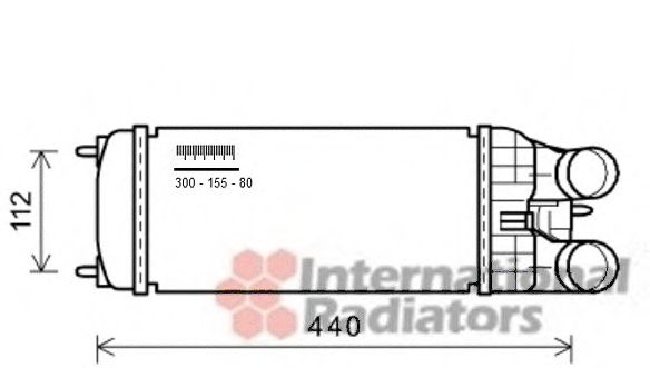 VAN WEZEL 40004361 Интеркулер для PEUGEOT 207 (Пежо 207) VAN WEZEL 40004361 Интеркулер для PEUGEOT 207 (Пежо 207)
