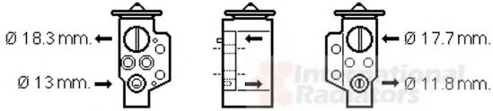 VAN WEZEL 58001311 Расширительный клапан, кондиционер для SKODA ROOMSTER (Шкода Румстер) VAN WEZEL 58001311 Расширительный клапан, кондиционер для SKODA ROOMSTER (Шкода Румстер)