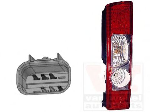 VAN WEZEL 1651922 Задний фонарь для FIAT (Фиат) VAN WEZEL 1651922 Задний фонарь для FIAT (Фиат)