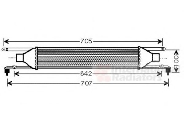 VAN WEZEL 17004320 Интеркулер 
