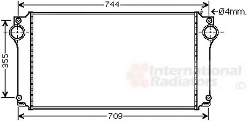 VAN WEZEL 53004362 Интеркулер 