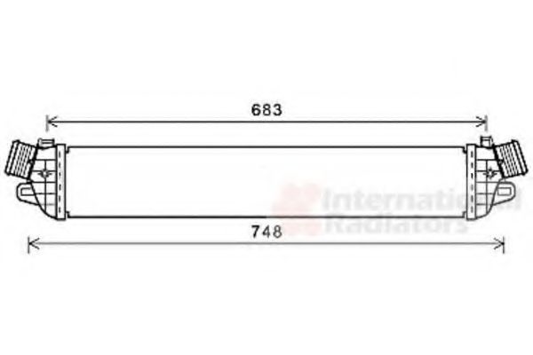 VAN WEZEL 01004129 Интеркулер 