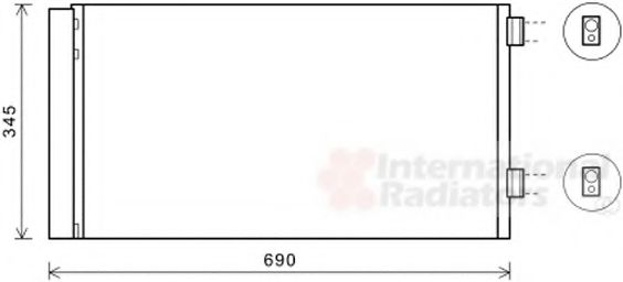 VAN WEZEL 06005414 Конденсатор, кондиционер для MINI MINI CLUBVAN (Мини Мини cлубvан) VAN WEZEL 06005414 Конденсатор, кондиционер для MINI MINI CLUBVAN (Мини Мини cлубvан)