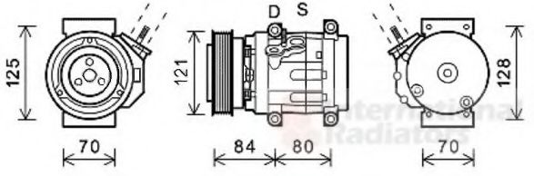 VAN WEZEL 0800K037 Компрессор, кондиционер для CHEVROLET CAPTIVA (Шевроле Каптива) VAN WEZEL 0800K037 Компрессор, кондиционер для CHEVROLET CAPTIVA (Шевроле Каптива)