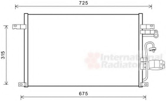 VAN WEZEL 81005137 Конденсатор, кондиционер для DAEWOO TOSCA (Дэу Тосcа) VAN WEZEL 81005137 Конденсатор, кондиционер для DAEWOO TOSCA (Дэу Тосcа)