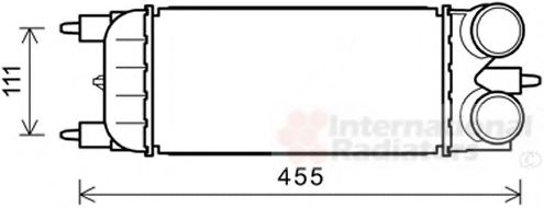VAN WEZEL 40004365 Интеркулер 