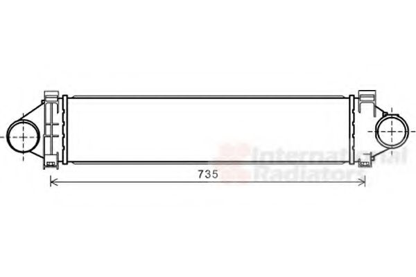 VAN WEZEL 02004213 Интеркулер 